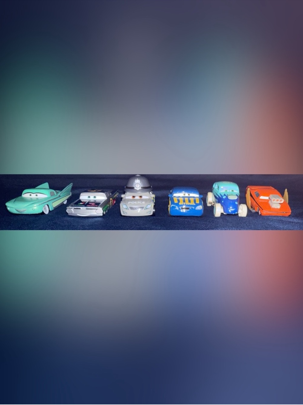 Disney Pixar Cars Diecast Metal Cars Lot of 6 Mixed Makes 1:55 Multicolor